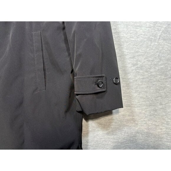 Hart Schaffner Marx Mens Black Smart Coat 46R Wool Lining - Picture 8 of 11